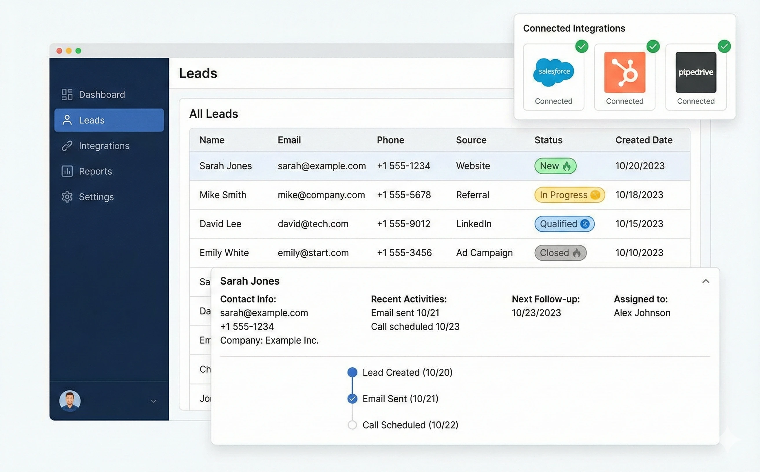 Universal Lead Management System